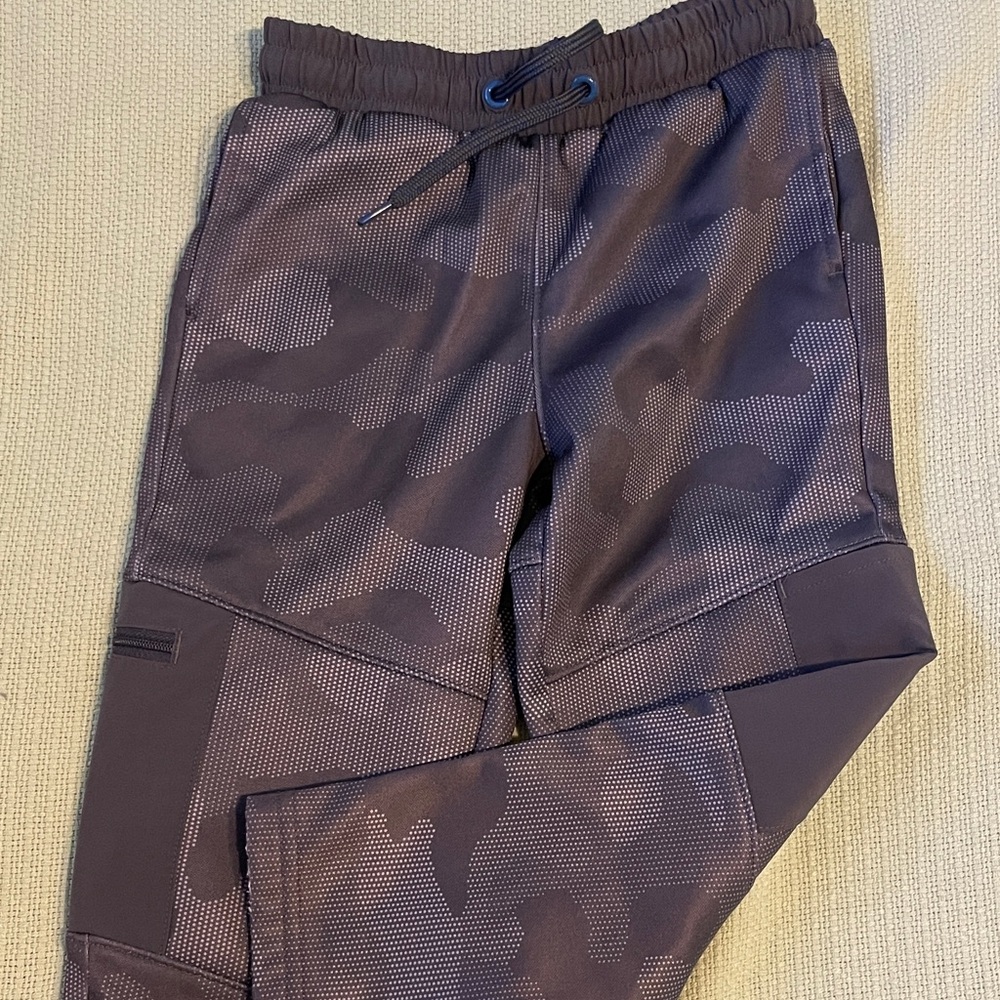 Lands' End Kids Camo Joggers - Grey